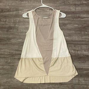 White/brown top - size XS